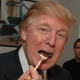 Donald Trump during Launch of Trump Steaks at the Sharper Image in New York City on May 8, 2007 (Stephen Lovekin/Getty Images)